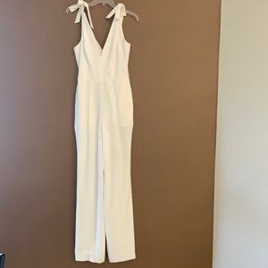 Dress the Population off white jumpsuit